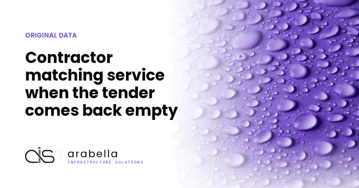 Contractor matching service when the tender comes back empty