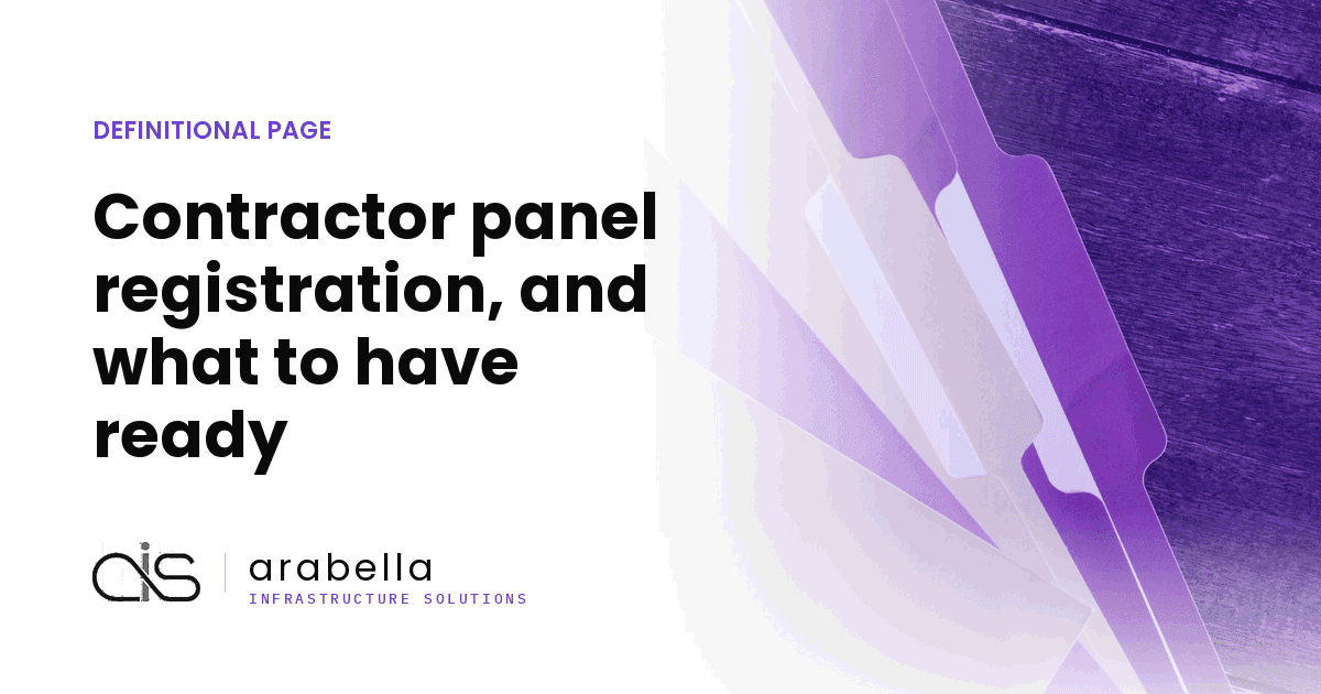 Contractor panel registration, and what to have ready