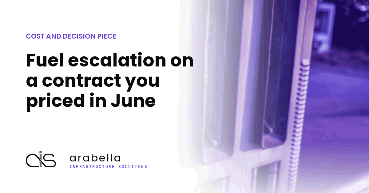 Fuel escalation on a contract you priced in June