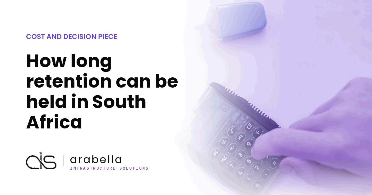 How long retention can be held in South Africa