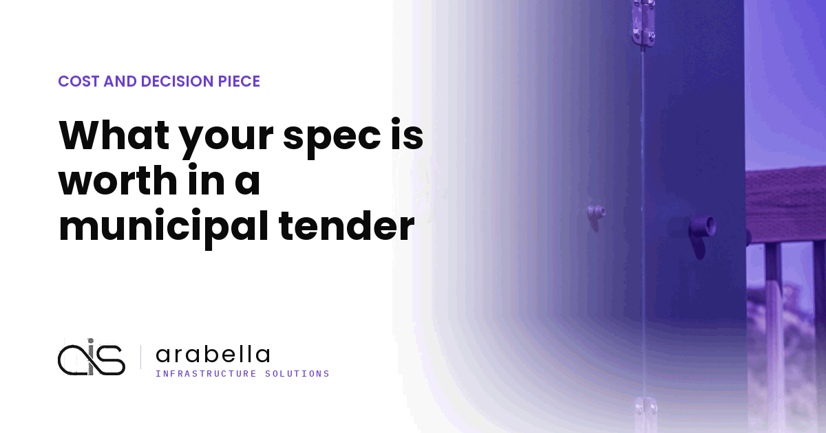 What your spec is worth in a municipal tender