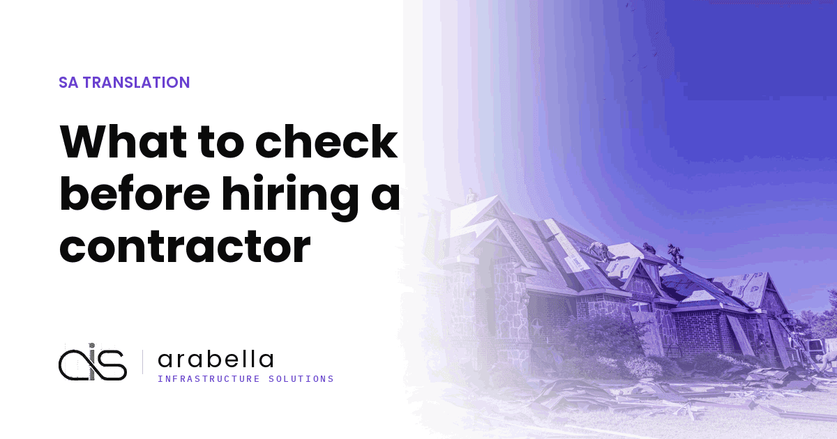 What to check before hiring a contractor